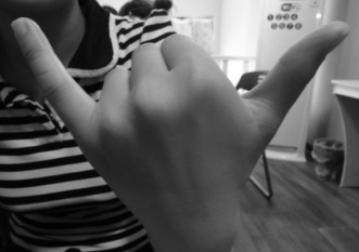 hand sign for 6 in China