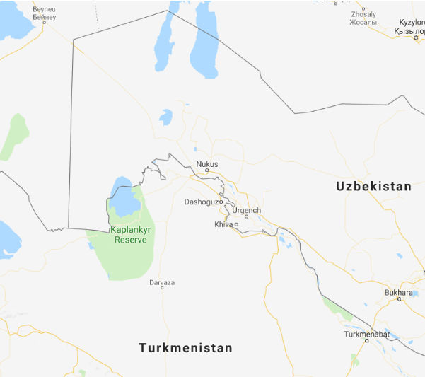Uzbekistan Map